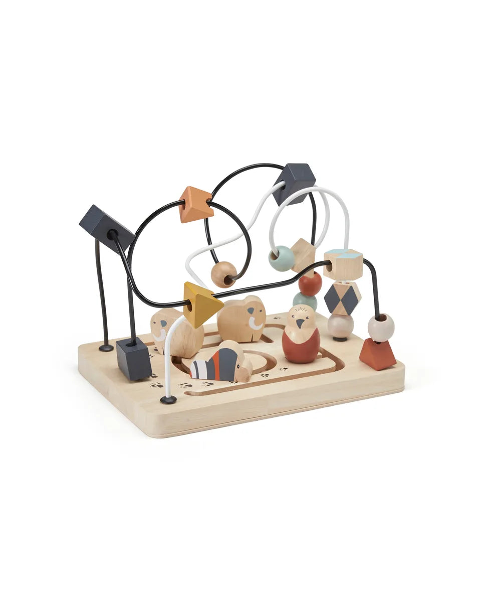 Wooden Bead Frame - Activity Maze - Animal Characters