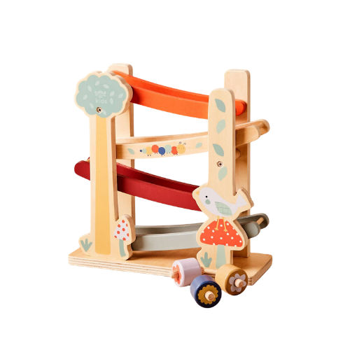 Wooden Garden Roller Ramp Toy