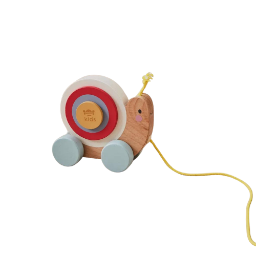 Wooden Pull Along Snail Toy